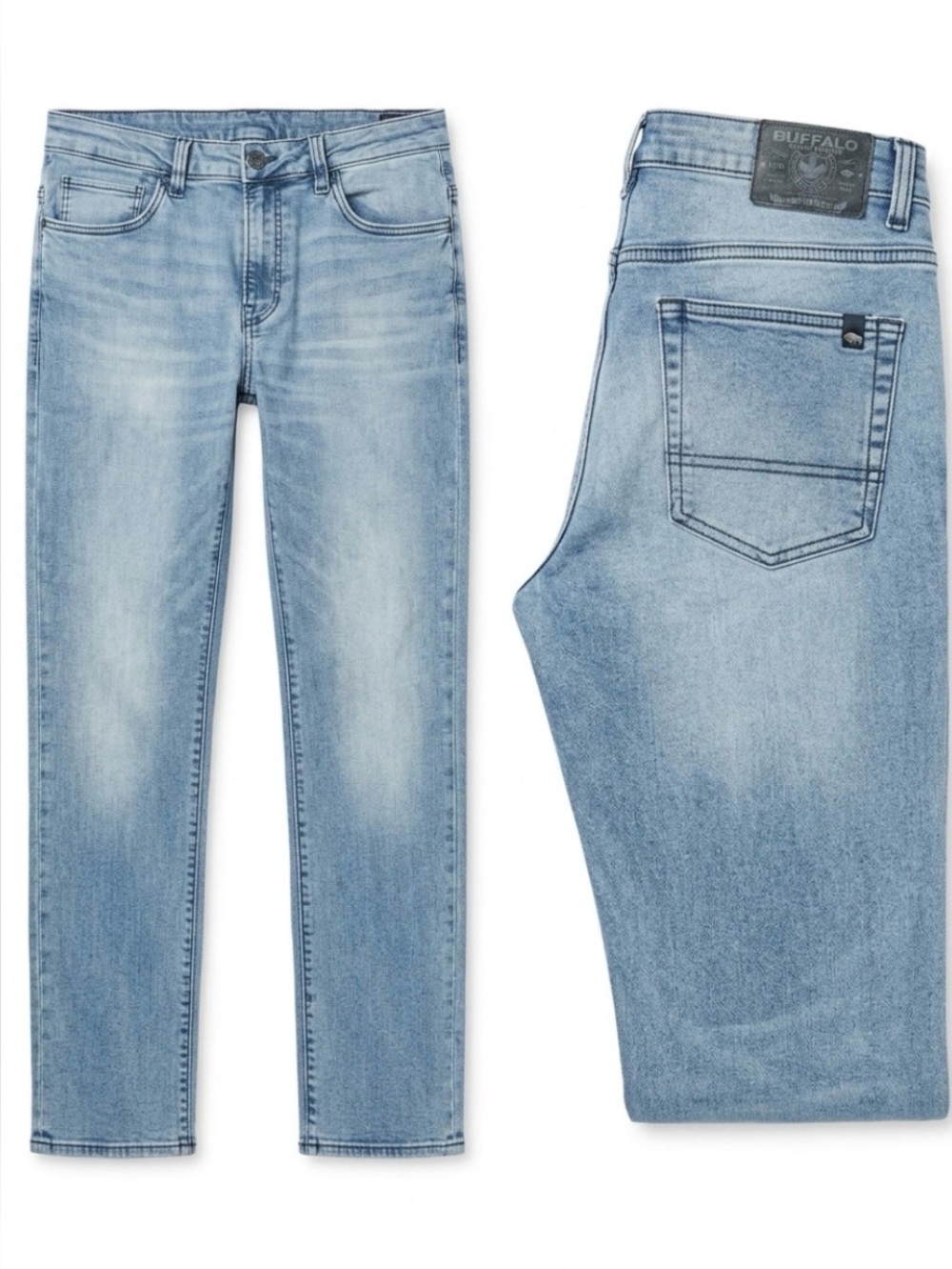 NWT Buffalo David Bitton Light Blue Slim Straight Men’s 👖 38x32